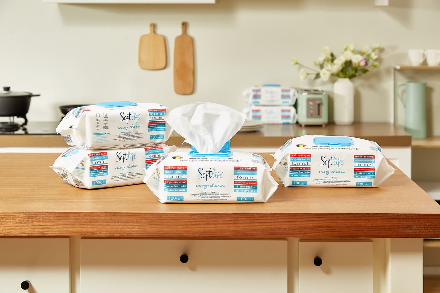 Surface Cleaning Wipes with Bleach